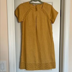 Yellow Linen Dress made in Italy